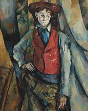 Paul Cézanne, Garçon au gilet rouge, 1888–1890