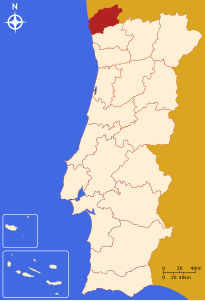 Distretto di Viana do Castelo – Localizzazione