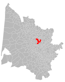 Localisation de Communauté de communes duSud-Libournais