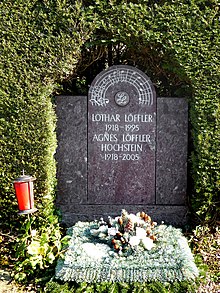 Lothar Löffler-Hochstein (1918–1995) Musiker, Pianist, Komponist, Arrangeur, Grab auf dem Friedhof Hörnli, Riehen, Basel-Stadt