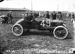 Delage Type FC bei einem Autorennen 1908