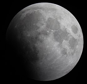 美国洛米塔观测的月偏食，时间为9:20:09 UTC