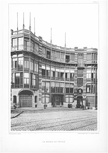 Fasade van die Maison du Peuple, Brussel (1895–1899)