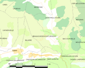 Poziția localității Benque-Dessous-et-Dessus