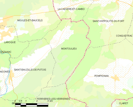 Montoulieu - Localizazion