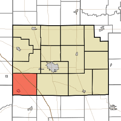 Location of Perry Township in Clinton County