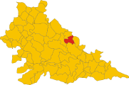 Localització de Bigarello a la província de Màntua