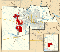 Location in Maricopa County and the state of Arizona