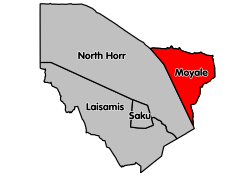 Location of Moyale Constituency in Marsabit County