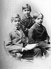 Max Weber et ses frères en 1879.