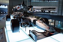 Photo de la McLaren MP4-14 exposée à Donington Park