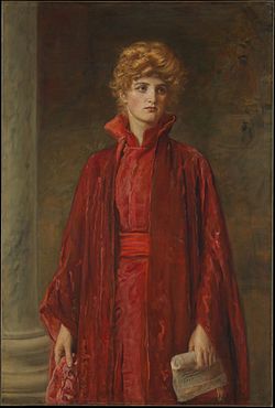 Kate Dolan as Portia, painted by John Everett Millais (18291896)