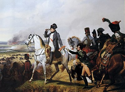 Napoléon à la bataille de Wagram le 6 juillet 1809, par Horace Vernet