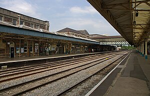 English: Newport railway station in Wales.
