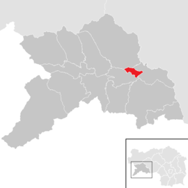 Poloha obce Niederwölz v okrese Murau (klikacia mapa)