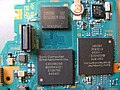 Chips on a PSP TA-079 mainboard.