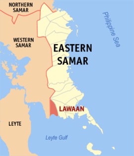 Lawaan na Samar Oriental Coordenadas : 11°8'27"N, 125°18'4"E