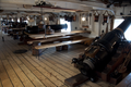 Citadel van HMS Warrior met een achterlader en voorladers