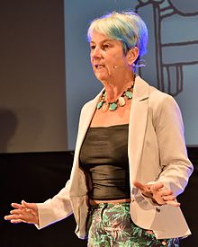 Blackmore at QED 2016 talking about out-of-body experiences. QED 20161015 182.jpg