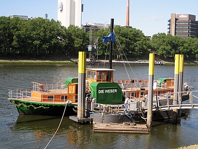 Replica of the steamship Die Weser (Bremen, 2008)