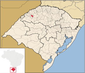 Poziția localității Guarani das Missões