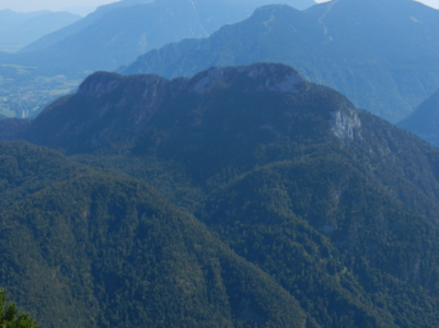 Aussicht nach Osten zum Zug des Rabensteinhorns (1373 m)