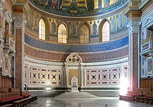 The seat or cathedra of the Bishop of Rome in the Archbasilica of Saint John Lateran Roma-san giovanni03.jpg