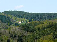 Fermes de Prérébois. Prise de vue depuis la colline du rain de l'Annot