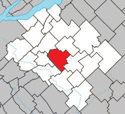 Location within Bellechasse RCM.