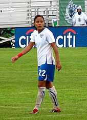 Scott playing for the Boston Breakers in the WPS in 2010 Scott-2010-stl.jpg