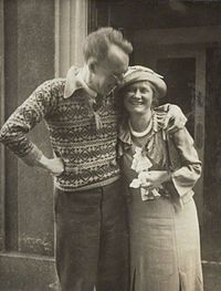 Frank O’Connor ja tanskalainen kirjailija Signe Toksvig 1936.