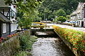 Eschbach an der Mündung in die Wupper in Unterburg (Solingen)