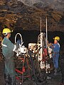 Panasqueira Mine exploration drilling in underground