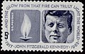 Francobollo emesso dopo la morte del presidente Kennedy