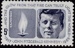 Марка США 1964 года 5c Kennedy.jpg