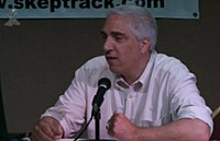 On Kylie Sturgess's podcast panel during Skeptrack at Dragon Con Steven Novella on panel.jpg