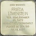 Stolperstein Siegen Löwenstein Frieda geb. Schlesinger