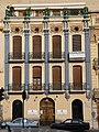 Detalle de la decoración en la casa de las Cigüeñas