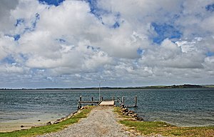 Te Hapua Wharf, Northland, New Zealand