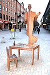 Nils Ferlin, på Stora Torget i Karlstad