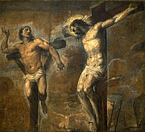 Christ and the Good Thief, c. 1566 by Titian.