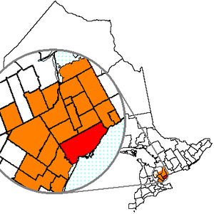 Торонто на карте
