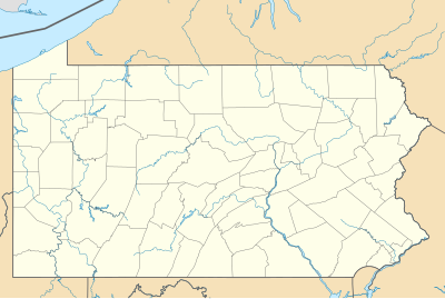 Harta de localizare SUA Pennsylvania