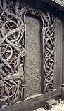 Udskæring fra den oprindelige Urnes stavkirke er et eksempel på kunst i vikingetiden