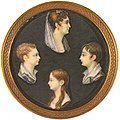 Tundmatu kunstniku maalitud Venevitinovite perekond. Akvarell ja guašš paberil, 1810. aastad.