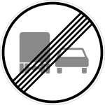Slut på förbud mot omkörning med tung lastbil