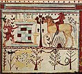Ахилл в засаде у фонтана. Сцена из гробницы Быков. Тарквиния, 540-530 годы до н.э.