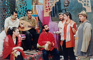 من اليمين طلال هادي، آلاء حسين، أياد راضي، حيدر منعثر، الملحن سهيل شوقي، سوران علي شريف. أسماء صفاء