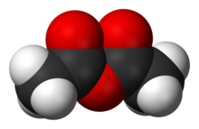 Formula structurală a anhidridei acetice