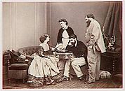 'Scène d'intérieur', Olympe, Onésipe en vrouwen, 1856